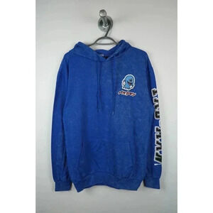 Pacman Hoodie Bandai Blue Gaming Classic Retro Men's Small #581